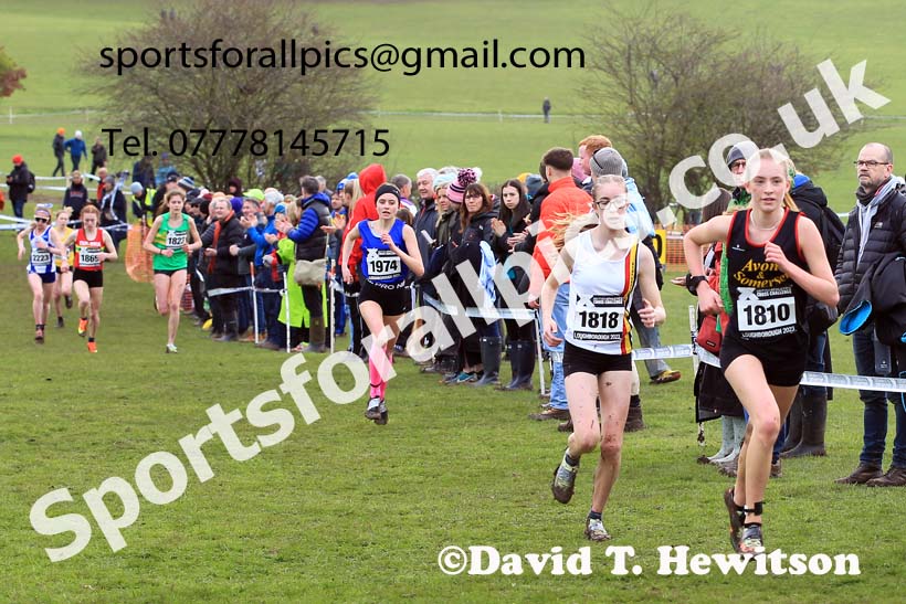 Womens Under-17s 2023 UK CAU Inter Counties Cross Country Champs, Prestwold Hall, Loughborough. Photo: David T. Hewitson/Sports for All Pics